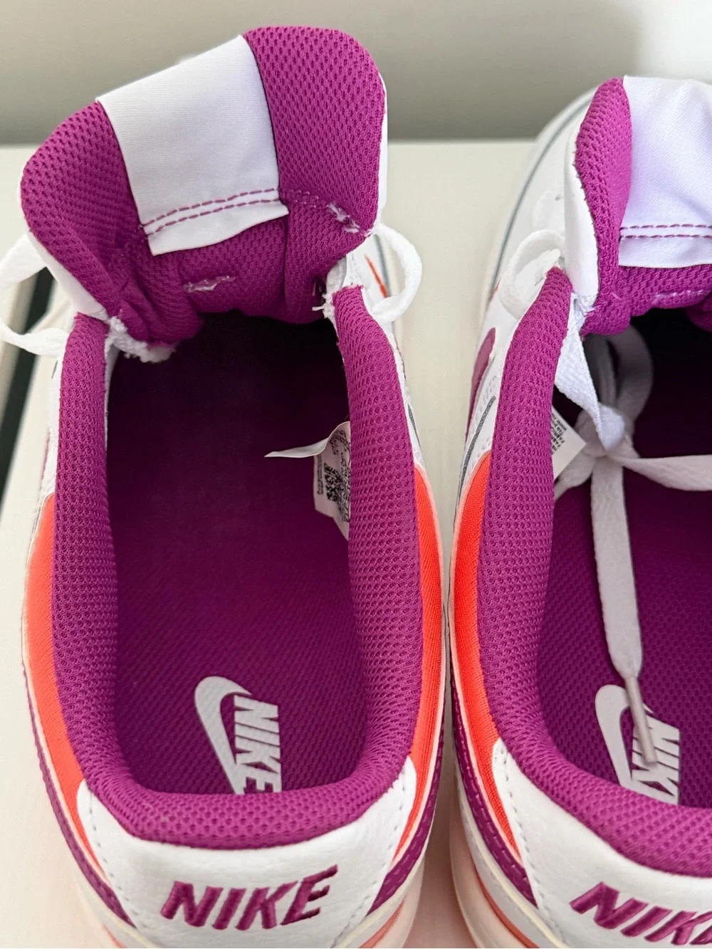 Nike Pink Mesh Trainer with White Laces